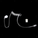 Replacement Coil Tube, Clear Twist On Acoustic Audio Tube with Earbuds Eartips