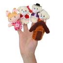 Set Goldilocks & Three Bears Finger Puppets Story Telling Nursery Fairy Tale