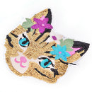 Cat Sequined Embroidered Sew On Patches for clothes DIY Coat Sweater Applique ES