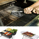 1pc Grill Brush BBQ Cleaner Cleaning Grilling Stainless Steel Wire Bristles
