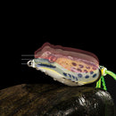 1X Cute Frog Topwater Fishing Lure Crankbait Hooks Bass Bait Tackle 7colors  3C