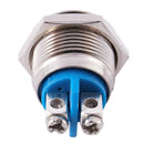 Normally Open NO N/O 16mm Metal Momentary Round Push Button Switch AC 250V