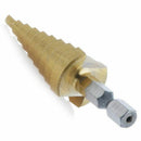3 Pcs High-Speed Steel Step Drill Bit Set Power Tools Cone Titanium Coated
