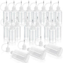 20 Pcs Precision Tip Applicator Bottle, Empty Applicator Glue Bottle for Sm