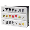 A6 LED USB Magnetic Light Box Night Lamp DIY Letters Number Combination Set