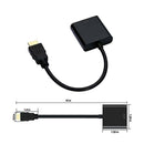 HDMI to VGA Adapter HDMI 19-Pin Male to VGA Female Converter 1080P Full HD A