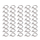 28 pcs Satin Nickel 1.5-Inch Inner Diameter Curtain Rings with Eyelets, Fit J3L4