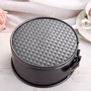 Non-stick Lock Buckle Bottom Cake Mold Round Carbon Steel Spring Form P QRA
