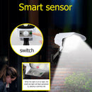 3 Modes 77 LED Solar Wall Lamp PIR Motion Sensor Waterproof Street Light