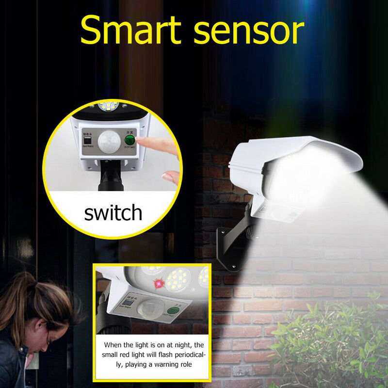 3 Modes 77 LED Solar Wall Lamp PIR Motion Sensor Waterproof Street Light