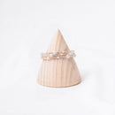Unpainted Plain Wooden Cone Shape Bracelet Jewellery Display Holder Stand