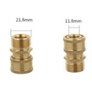 8Pcs M22x1.5mm Pressure Washer Hose Connector Quick Coupler Male & Female Brass