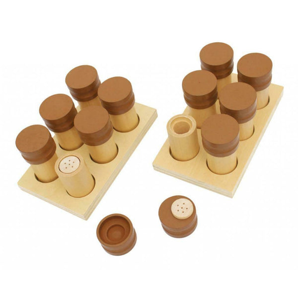 Wooden Montessori Smelling Bottles, Kids Early Teaching Aids, Toddlers Matching