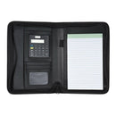 Padfolio PU Leather A5 Portable Business Portfolio Folder with Calculator f