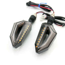 2Pc Universal Motorcycle 18-LED Amber Turn Signal Blue DRL Indicator Lights Lamp