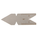 Welding Weld Screw Gauge 60Degree Weld Gage Stainless Steel Long 72MM Wide