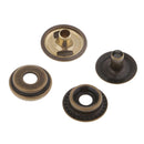 40x Metal Press Stud Snap Button Popper Fastener for Leather Clothes Repair