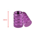 Purple Aluminum Car Tyre Air Valve Caps Bicycle Tire Valve Cap Car Wheel Styling