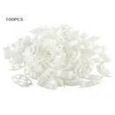 100pcs Tomato Plastic Fixed Clip Vine Strengthen Clamp Twigs Support Gar KNJ