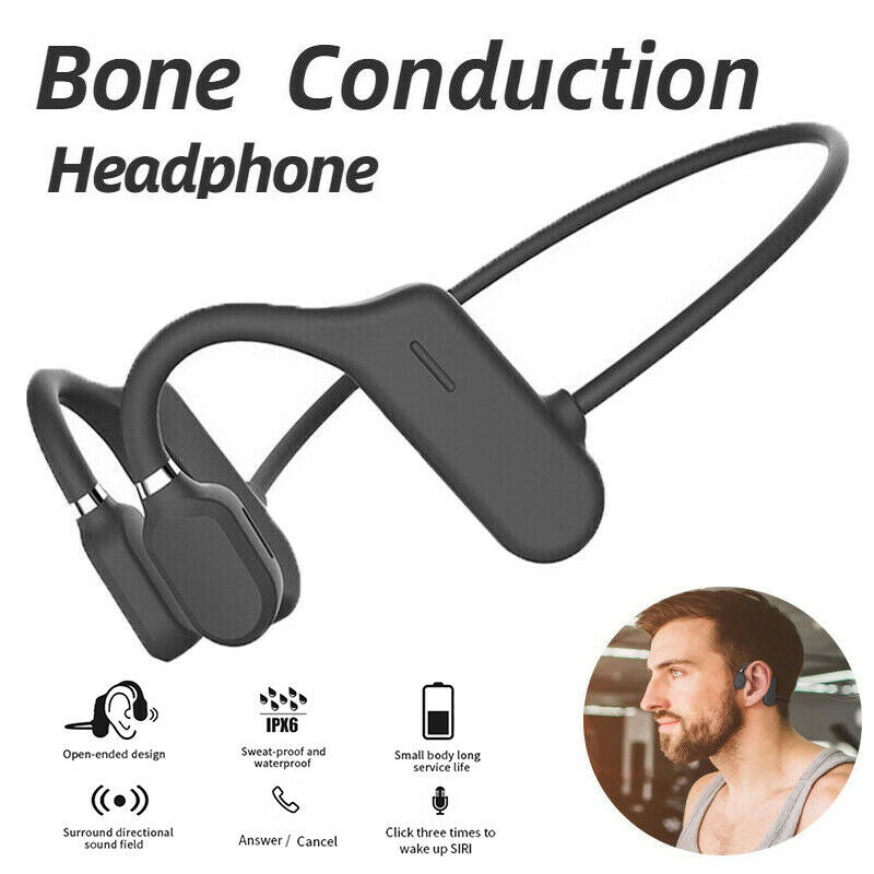 Waterproof IPX8 Bone Conduction Wireless 5.0 Headset Wireless Stereo Headphone b