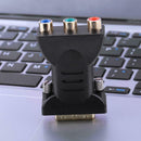 24+5Pin DVI Male to 3 RCA Female Port A/V Converter Adapter Cable Connector