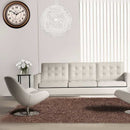 1X(12-Inch Silent Non-Ticking Round Wall Clocks, Wall Clocks Decorative Vin
