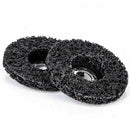 2pcs Abrasive Poly Strip Disc Wheels 46 Grits 115 x 22mm Rust Paint Remover