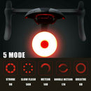 USB Rechargeable Bike Rear Tail Light LED Bicycle Warning Safety Waterproof Lamp