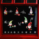 4pcs Christmas Window Glass Stickers Santa Claus Snowflake Decals Decor A