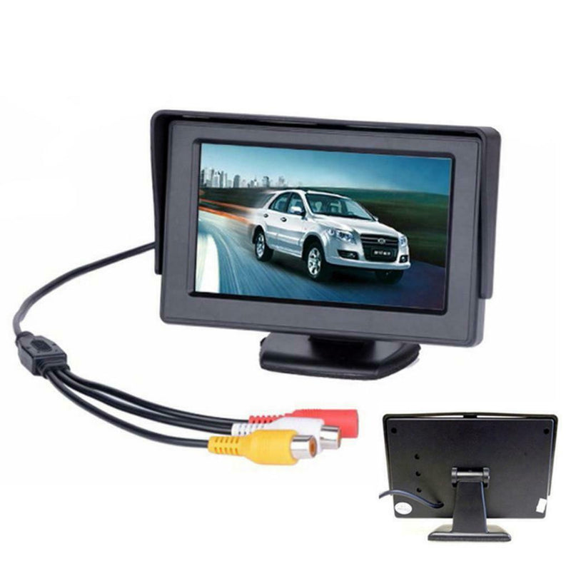 4.3'' TFT-LCD On-board Display With Reverse Camera Parking System Black