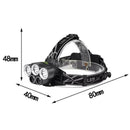 20W Black LM 5X T6 LED Rechargeable headlight head li V3A9 torch lamp B8Z6