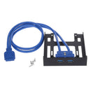20Pin 3.5" front panel 2 ports USB 3.0 expansion adapter connector floppy bayÂ·q