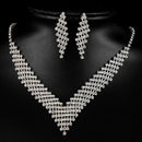 New Trends Geometric Shape Big Pendant Statement Necklace Jewelry Set Ms. C