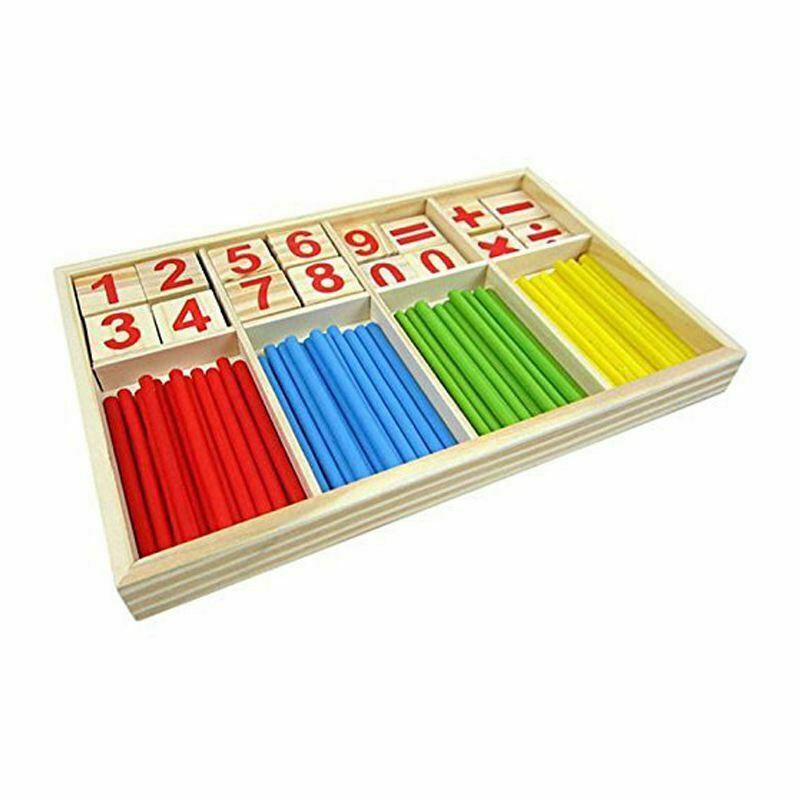 Digital Game Wooden Sticks Montessori Math Intelligence Preschool Education R4L8