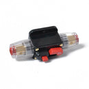 60A InLine DC Circuit Breaker Manual Reset Stereo/Audio Car/RV Fuse Holder