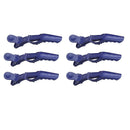 6Pcs Professional Hair Sectioning Clips Duckbill Clamp Extra Large Blue