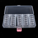 MagiDeal Clear Organizer Box Plastic Mini Plastic Storage Box With 25 Grids