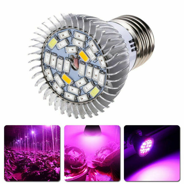 28W Full Spectrum E27 Led Grow Light Growing Lamp Light Bulb For Flower Pla
