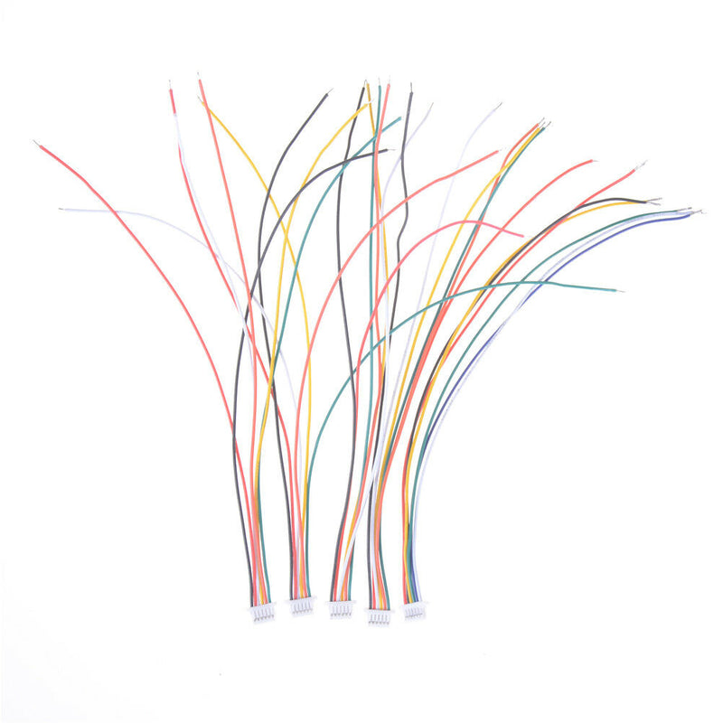 5Pcs Mini Micro JST 1.0 SH 1.0mm 6-Pin Connector Plug With Wires Cables 150MM JR