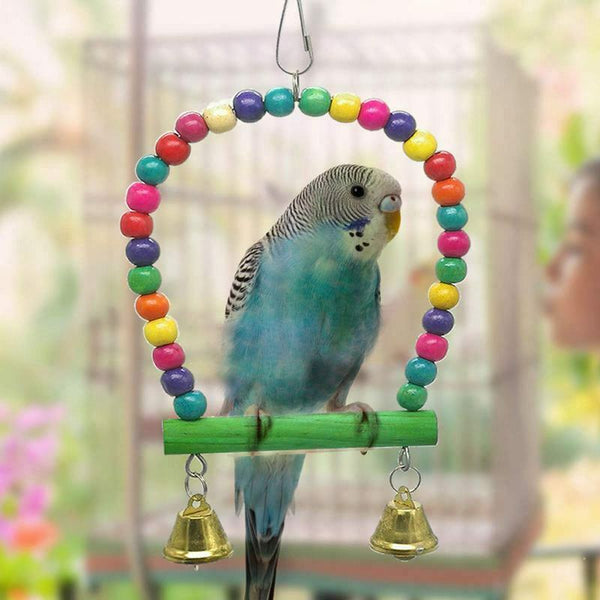 6 Pack Bird Swing Toys-Parrot Hammock Bell Toys For Budgie,Parakeets, Cocka Q4D6
