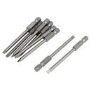 1/4inch Hex Shank 4.0mm Tip Width Slotted Screwdriver Bits 10pcs