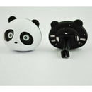 2 Pcs Black White Panda Shaped Car Air Freshener Perfume w Two Clips