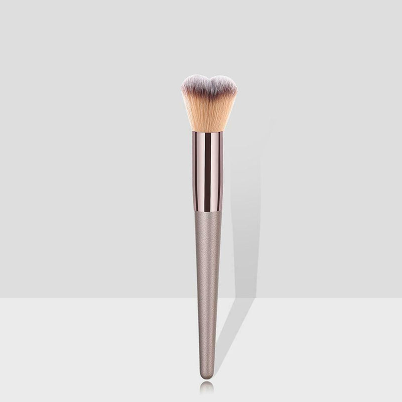 Pro Wood Handle Makeup Brush Powder Face Cosmetic Beauty Pen (Heart Brush)