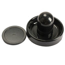 96mm Air Hockey Table Felt Pusher Mallet Goalies with 1pc 63mm Puck Black