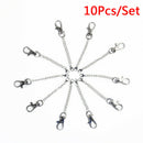 10pcs Lobster Clasp Keyring Keychain Short Chain Key Rings DIY Necklace Pendent-