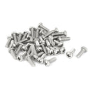 60pcs M2 x 4mm 304 Stainless Steel Phillips Round Head Screws Bolt B3W1