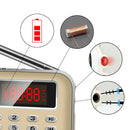 Portable Mini Radio Fm/Am Stereo Receiver Speaker Recorder Mp3 Player Suppo