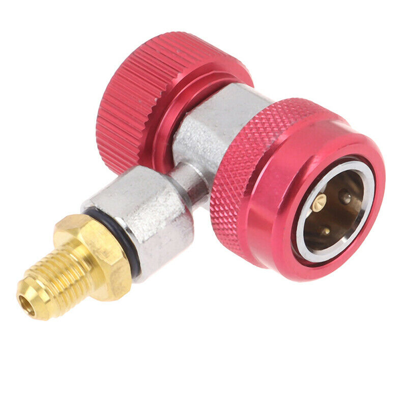 2Pcs Car Freon R134A Quick Coupler Adapters for Air Conditioning Refrigerant Hn