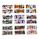 24 Sheets DIY Decals Nail Art Water Transfer Printing Stickers Mix Pattern A