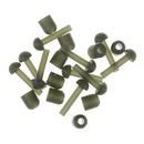20pcs Carp Fishing Tackle Rubber Tubes Cap Terminal Tackle Accessories